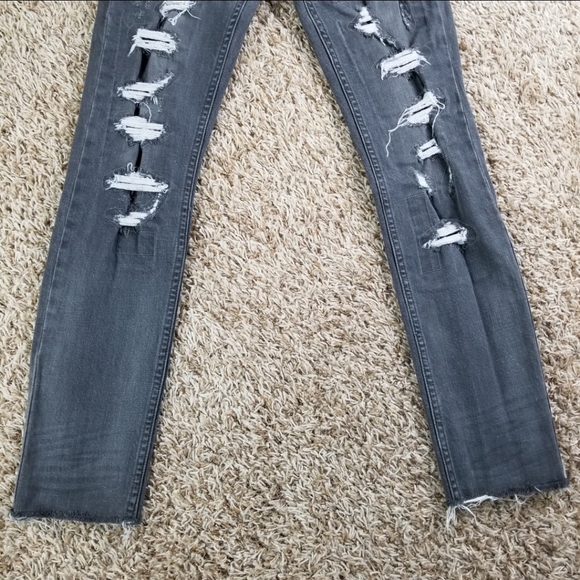 Pacsun| Gray distressed skinny jeans 28×30 - Picture 9 of 10